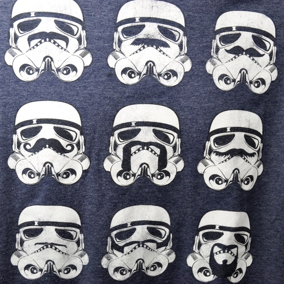 STAR WARS Stormtroopers Mustache T-shirt - Picture 2 of 4